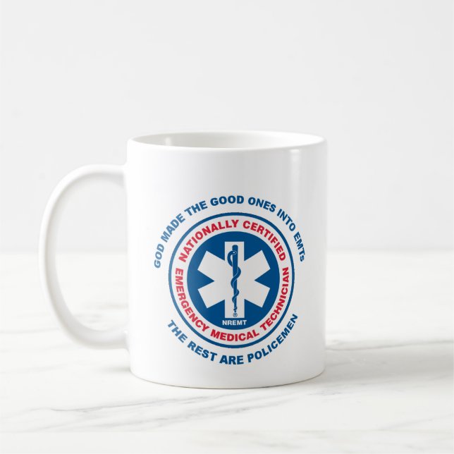 Caneca De Café O melhor é EMTs, o resto é polícias (Esquerda)