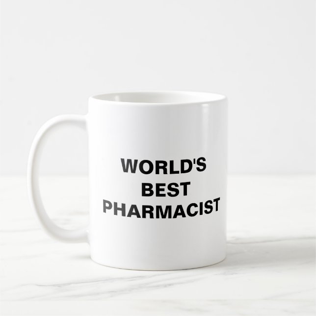Caneca De Café O melhor farmacêutico do mundo (Esquerda)