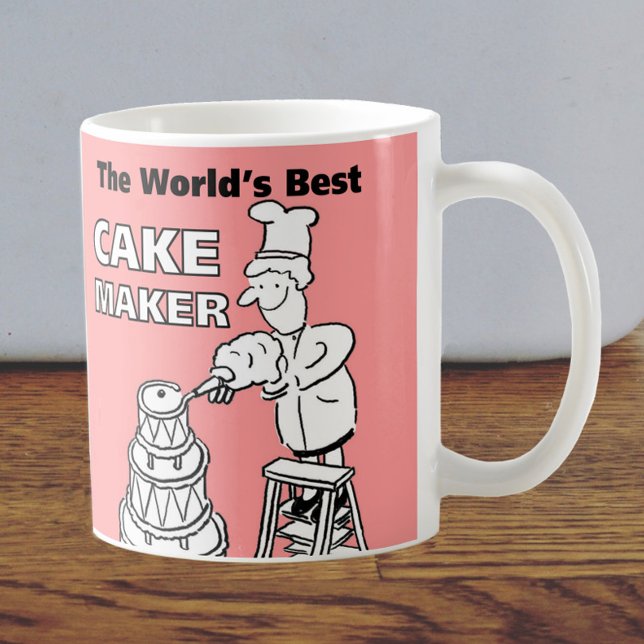 Caneca De Café O Melhor Fazedor de Bolos do Mundo (Criador carregado)