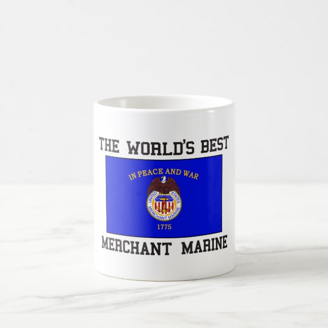 Caneca De Café O melhor fuzileiro naval mercante (Centro)