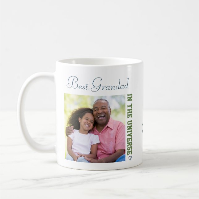 Caneca De Café O melhor Grandad no universo - duas fotos (Esquerda)