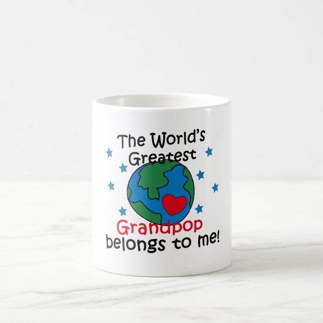 Caneca De Café O melhor Grandpop pertence-me (Centro)