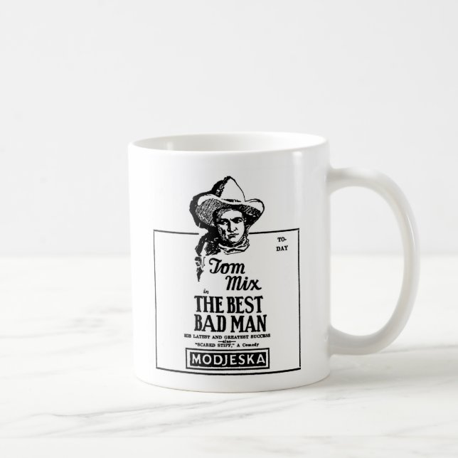 Caneca De Café O MELHOR HOMEM MAU 1926 de Tom Mix (Direita)