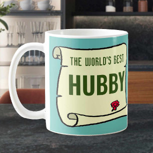 Caneca De Café O Melhor Hubby do Mundo.