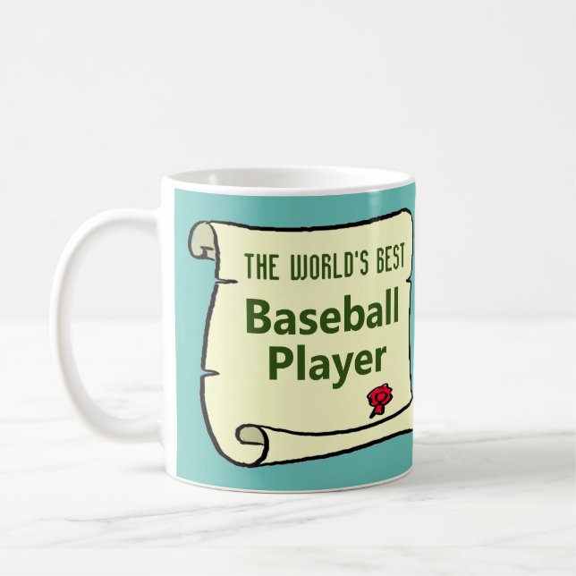 Caneca De Café O melhor jogador de beisebol do mundo. (Esquerda)