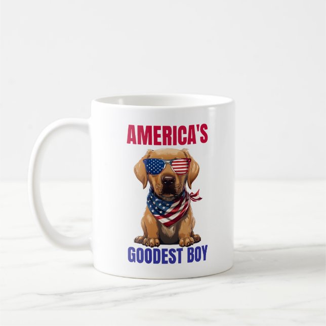 Caneca De Café O Melhor Labrador da América (Esquerda)