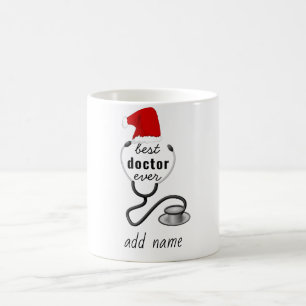Caneca De Café O melhor médico jamais presente de Natal para o mé