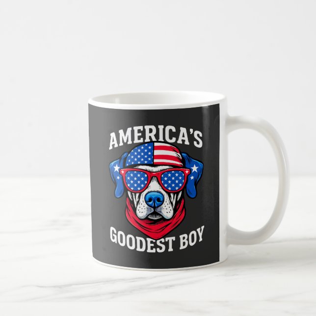 Caneca De Café O Melhor Menino Cachorro da América (Direita)