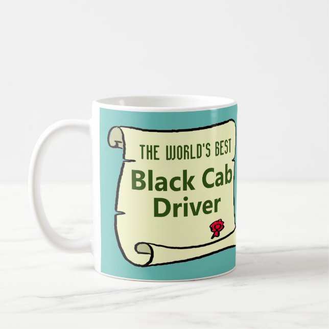 Caneca De Café O melhor motorista de táxi preto do mundo. (Esquerda)