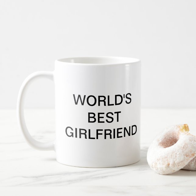CANECA DE CAFÉ O MELHOR NAMORADA DO MUNDO (Com Donut)