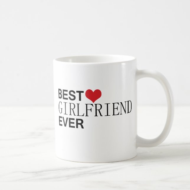 CANECA DE CAFÉ O MELHOR NAMORADA NUNCA (Direita)