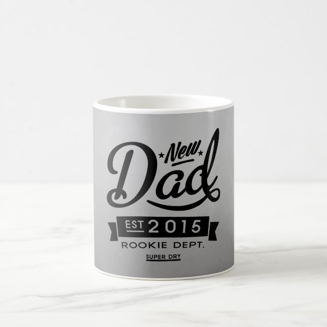 Caneca De Café O melhor novo papai 2015 (Centro)