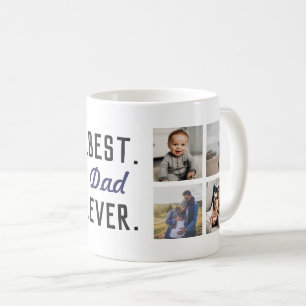 Caneca De Café O Melhor Pai De Azul De Fotografia Personalizado M