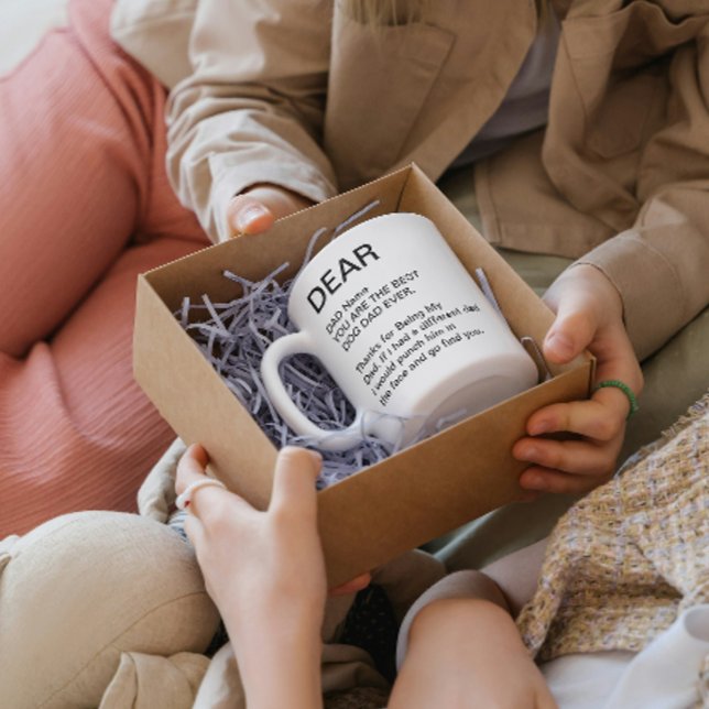 Caneca De Café o melhor pai de cão já personalizado (best dog dad ever Custom dad daddy gifts ideas custom name love for christmas holiday thanksgiving )