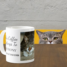 Caneca De Café O Melhor Pai De Cat Já Personalizado Foto