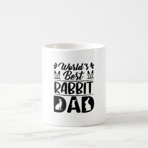 Caneca De Café O melhor Pai de coelho do mundo - Filha-Mãe-Engraç