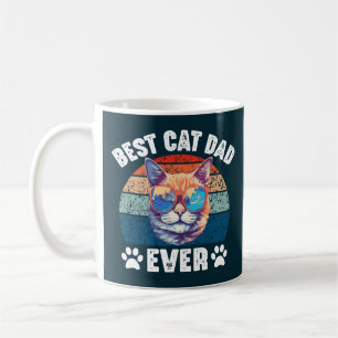 Caneca De Café O Melhor Pai De Gato Nunca Engraçado gatinho Cara