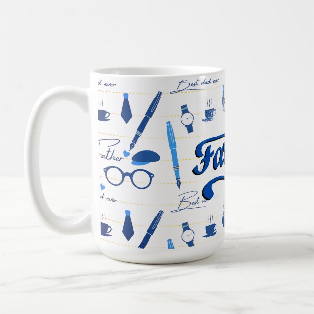 Caneca De Café O melhor Pai de sempre, Dia de os pais feliz (Esquerda)