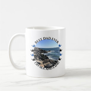 Caneca De Café O melhor Pai do oceano e dos sopros de praia