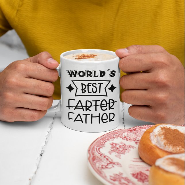 Caneca De Café O melhor pai mais quente do mundo (Funny World's Best Farter Father Coffee Mug)
