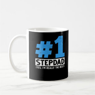 Caneca De Café O melhor pai número um, padrasto