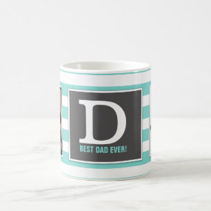 Caneca De Café O melhor pai nunca! Com a foto e o monograma