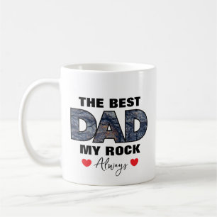 Caneca De Café "O melhor Pai que minha rocha sempre ama"