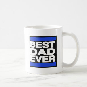 Caneca De Café O melhor pai sempre azul