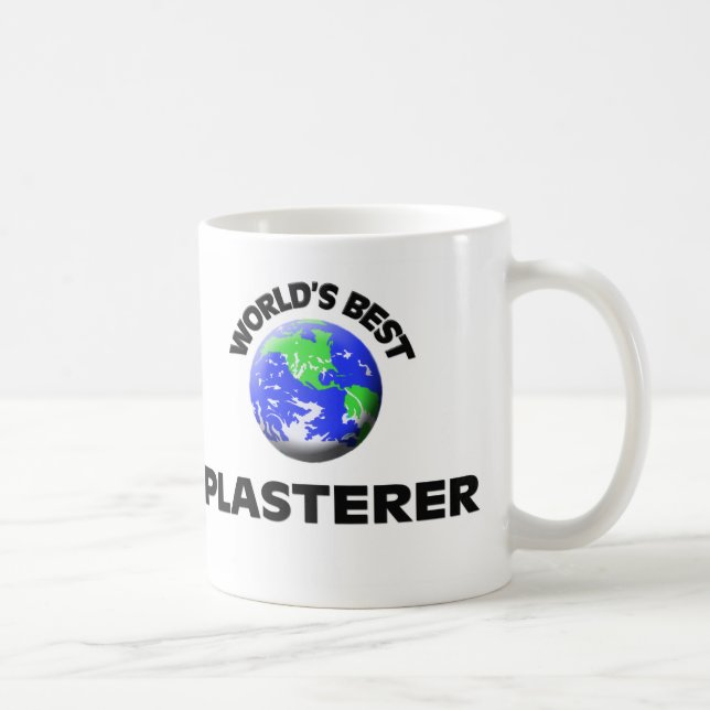 Caneca De Café O melhor Plasterer do mundo (Direita)