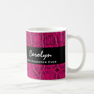 Caneca De Café O melhor presente do impressão do jacaré do rosa