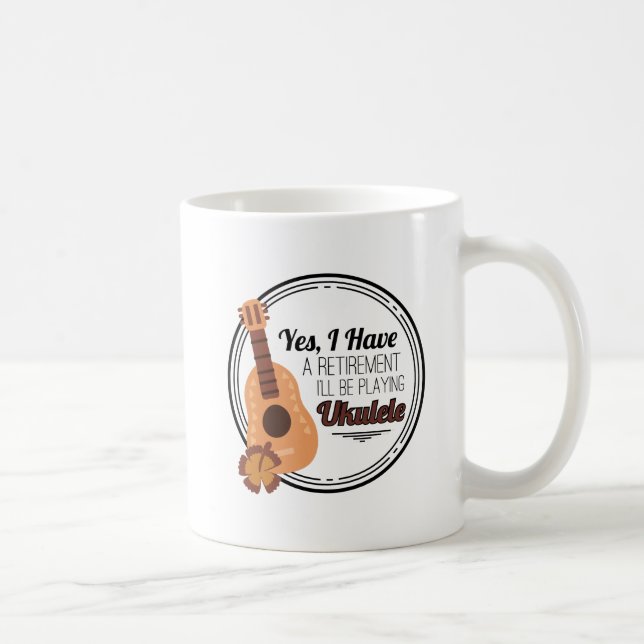Caneca De Café O melhor presente do músico do Ukulele (Direita)