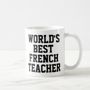 Caneca De Café O melhor professor de francês do mundo a ser dota