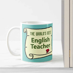 Caneca De Café O melhor professor de inglês do mundo.