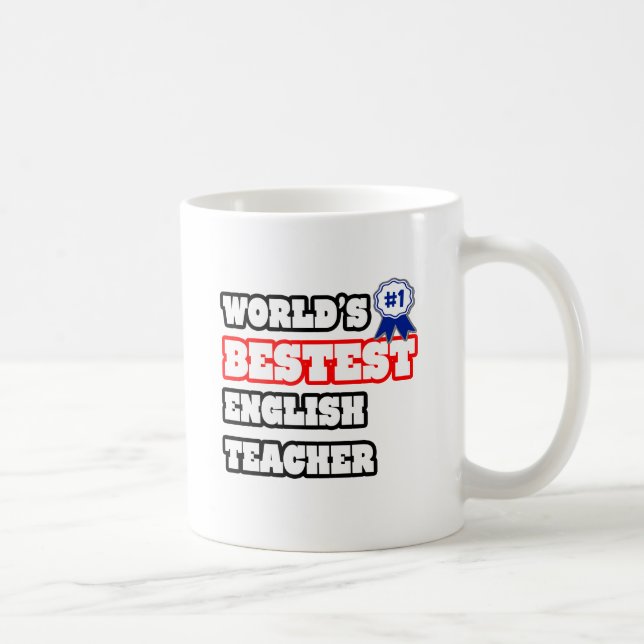 Caneca De Café O melhor professor de inglês do mundo (Direita)