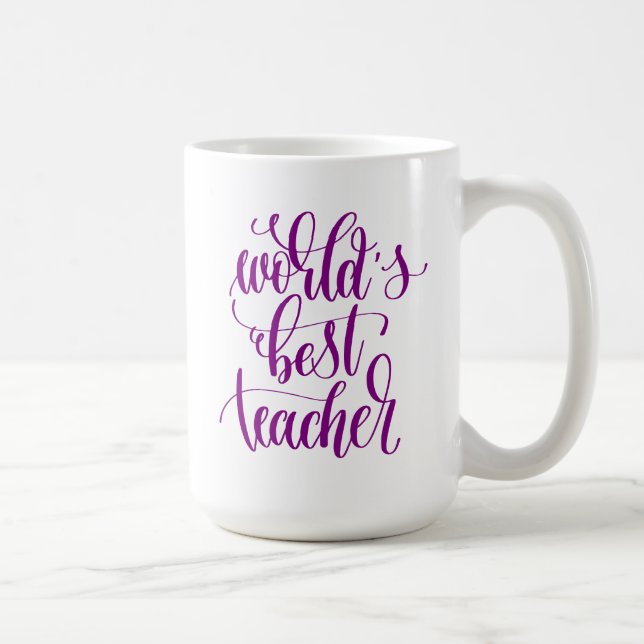 Caneca De Café O melhor professor do mundo (Direita)