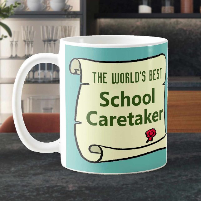 Caneca De Café O Melhor Responsável Escolar do Mundo. (Criador carregado)