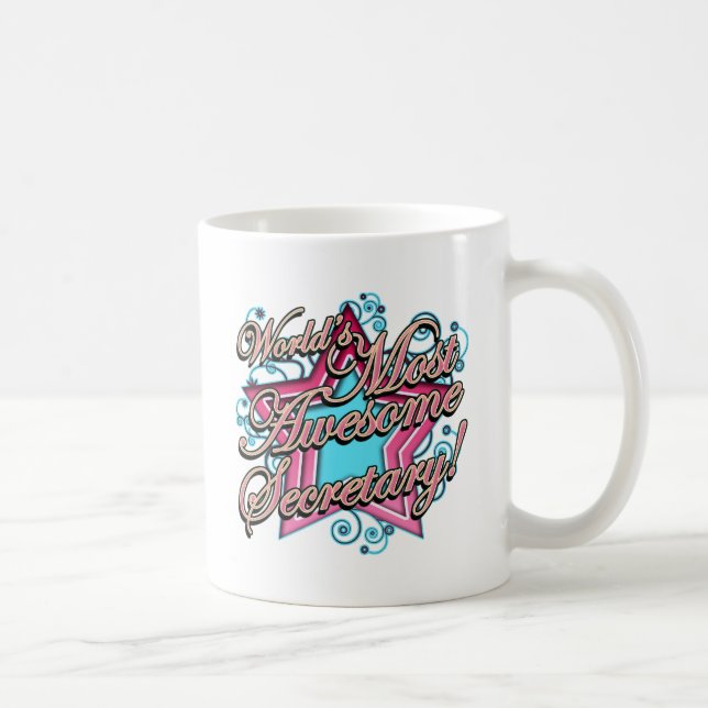 Caneca De Café O melhor secretário dos mundos (Direita)