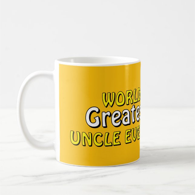 Caneca de café "O Melhor Tio do Mundo Já Feito"  (Esquerda)