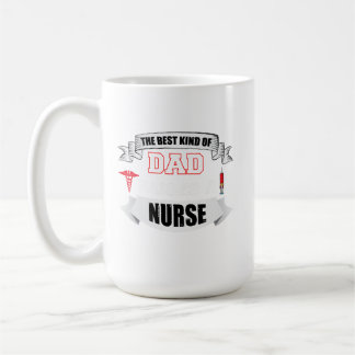 Caneca De Café O melhor tipo de Pai levanta uma enfermeira - pai