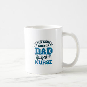 Caneca De Café O melhor tipo do pai aumenta uma enfermeira