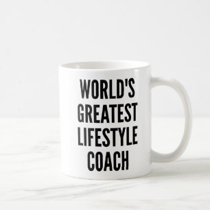 Caneca De Café O melhor treinador de estilo de vida do mundo