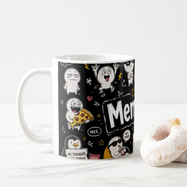 Caneca De Café O MemeMug (Com Donut)