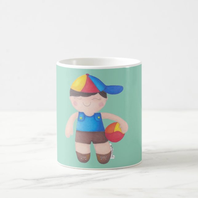 Caneca De Café O Menino de Boné e a Bola (Centro)