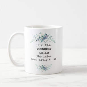 Caneca De Café O menor floral azul Bonito personalizado