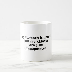 Caneca De Café O Meu Estômago Está Triste