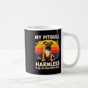 Caneca De Café O Meu Pitbull É Um Vintage Sem Prejuízo.