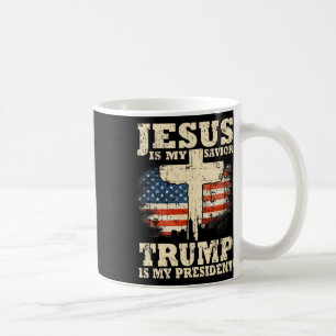 Caneca De Café O Meu Salvador Trump É O Meu Presidente Trump Apoi