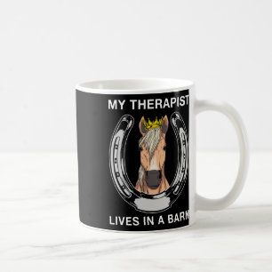 Caneca De Café O Meu Terapista Vive Num Pão I Em Amantes Equestre