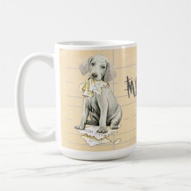 Caneca De Café O Meu Weimaraner Comeu O Meu Trabalho De Casa (Esquerda)