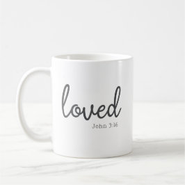 Caneca De Café O Minimalista John 3:16 amado